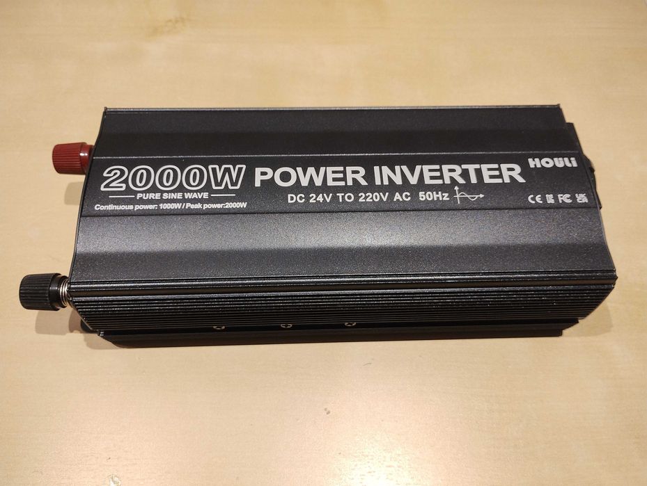 Przetwornica Czysty sinus 24 V 230 V 2000/1000 W Off Grid Kamper