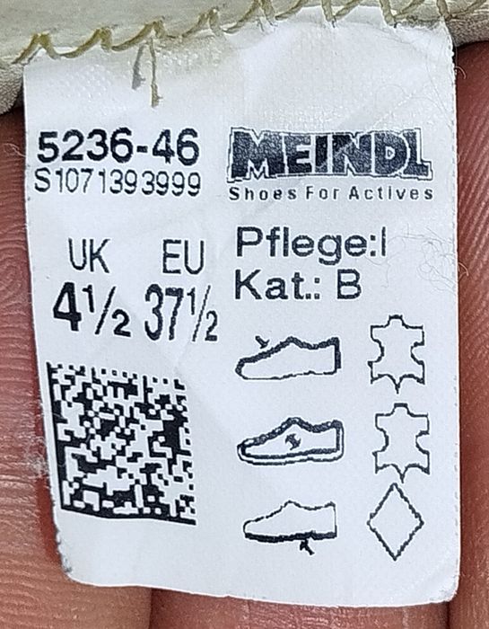 Ботинки трекиговые женские Meindl р. 37,5. Германия.