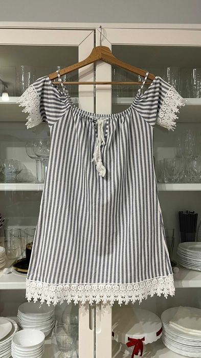 Sukienka tunika hiszpanka holiday vibe lace XS