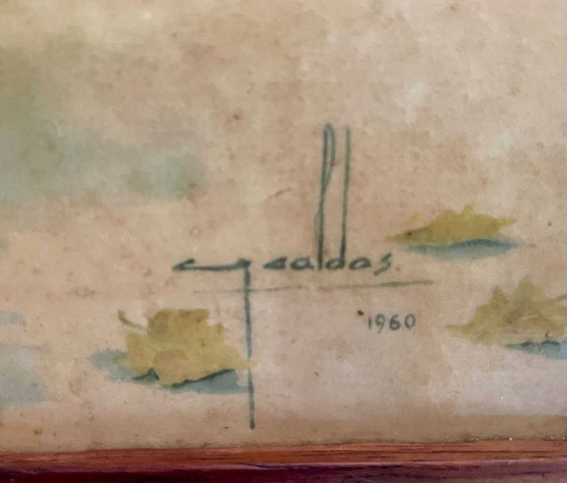 Painel publicitário de António Cruz Caldas, década 60