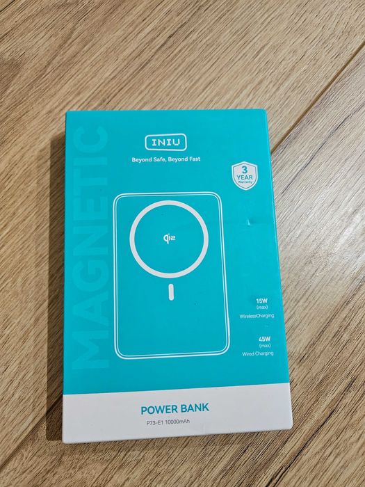 Powerbank INIU 10000 mAh czarny, USB-C 45W , MAGSAFE 15W