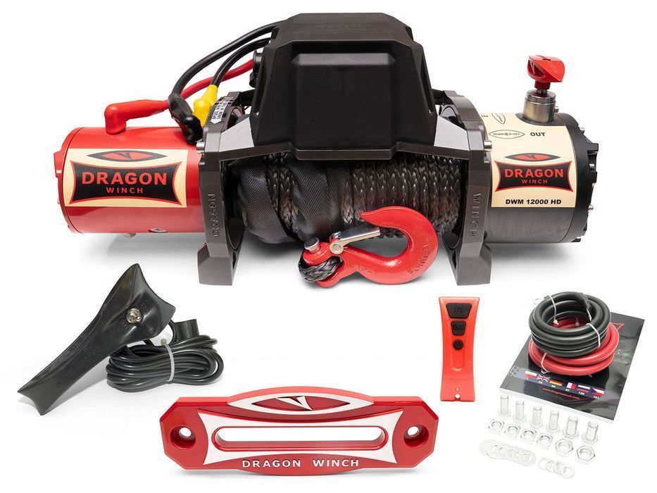 Wyciągarka Dragon Winch Maverick DWM 12000 HD lina syntetyczna 12V 24V