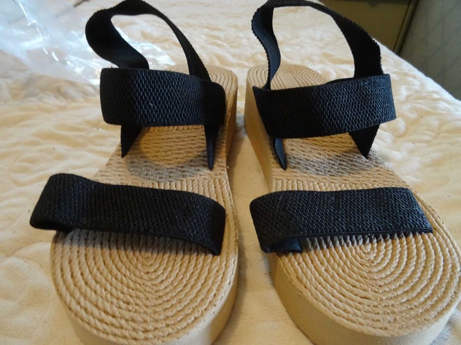 Damskie Letnie Sandały Na Koturnie, 39/40 długość 25cm