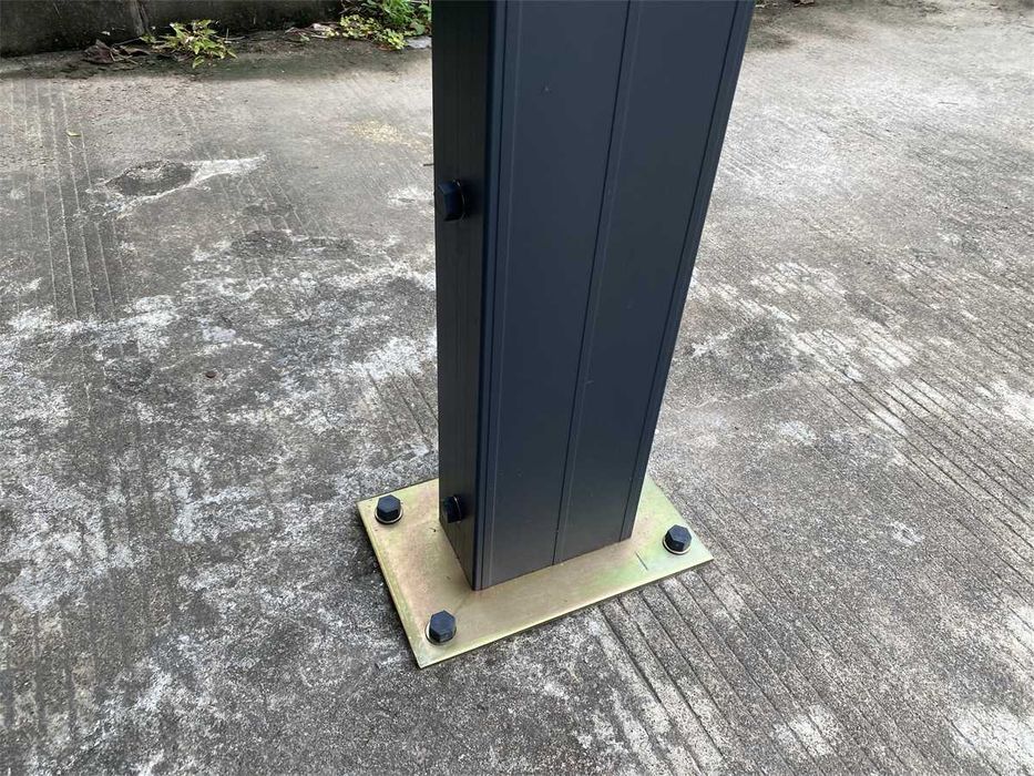 Wiata samochodowa 5,5 x 6m dwustanowiskowa Aluminum i lity poliwęglan