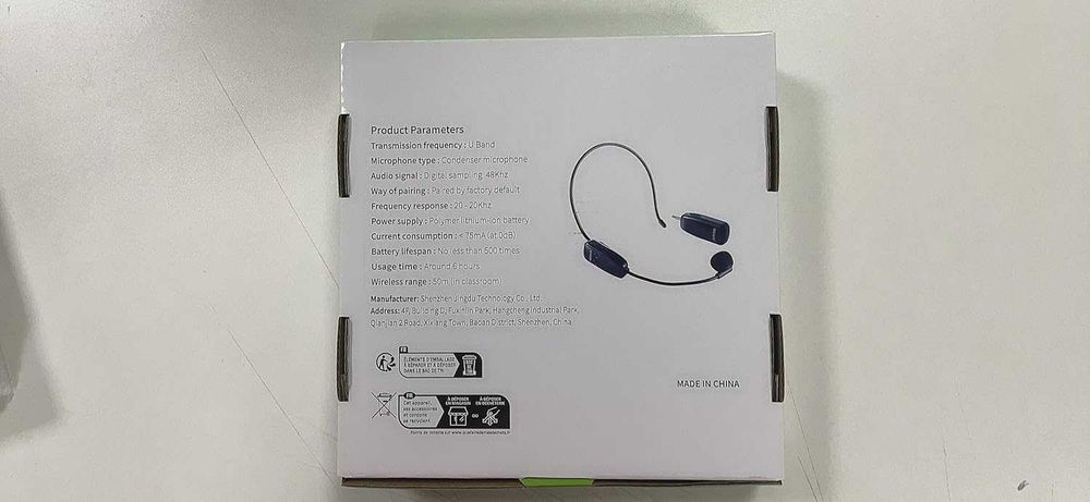 Zestaw Mikrofonowy SOAIY 2W1 Akumulatorowy 3,5MM Bezprzewodowy Do 50 M