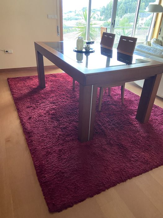 Tapete de sala roxo