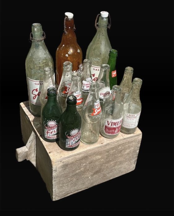 Garrafas pirogravadas