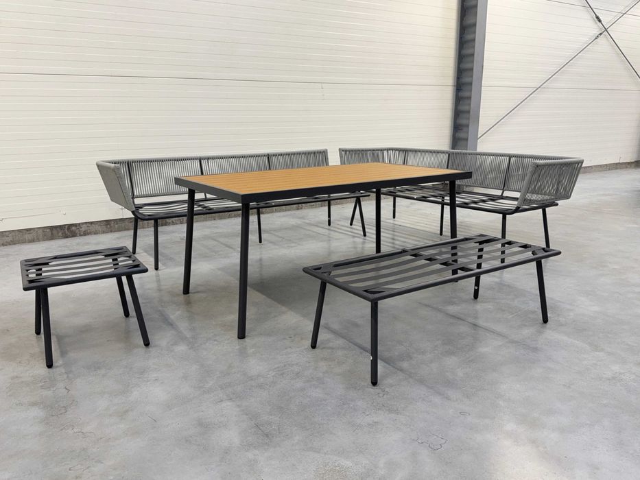 Zestaw mebli ogrodowych - narożnik outdoor SERTA dla 7~8 osób