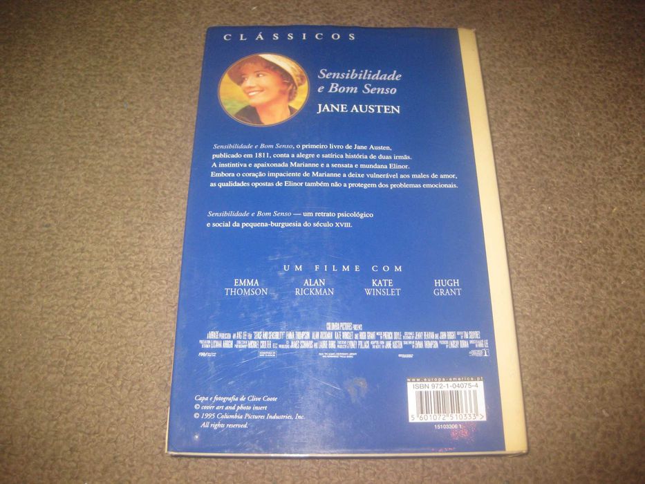Livro "Sensibilidade e Bom Senso" de Jane Austen