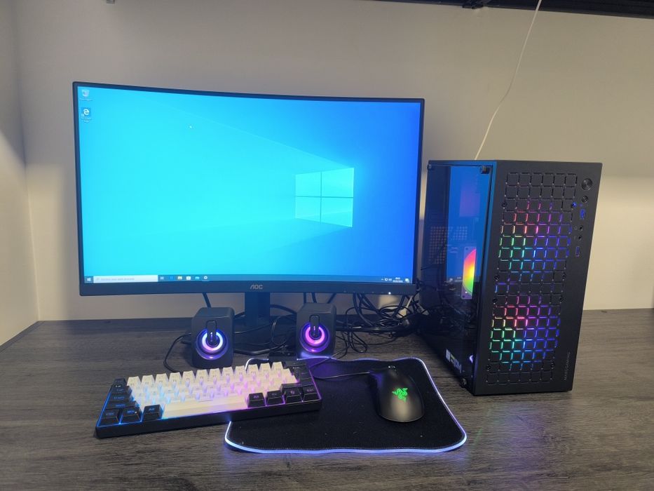 PC Gaming 3050RTX 16 Ram + ecrã + Periféricos 3x Sem Juros