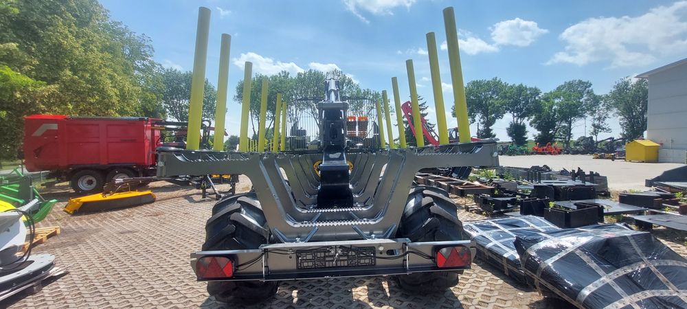 PALMS 15U żuraw 10m X100 zestaw zrywkowy przyczepa leśna forwarder 4x4