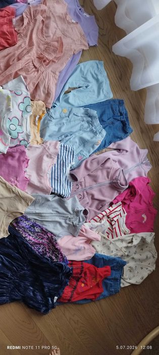 Paka firmowych ubrań dziewczynka 92