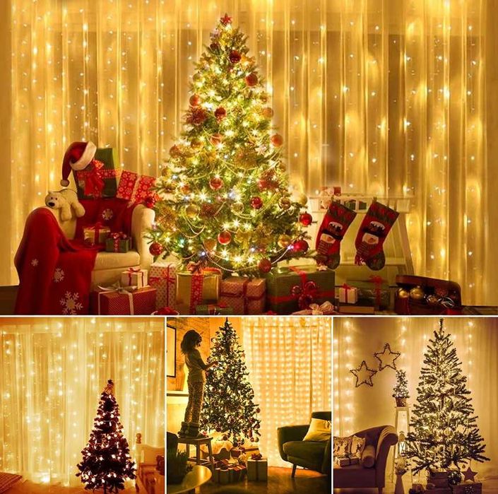 Nowe Lampki Led Kurtyna Super Światło