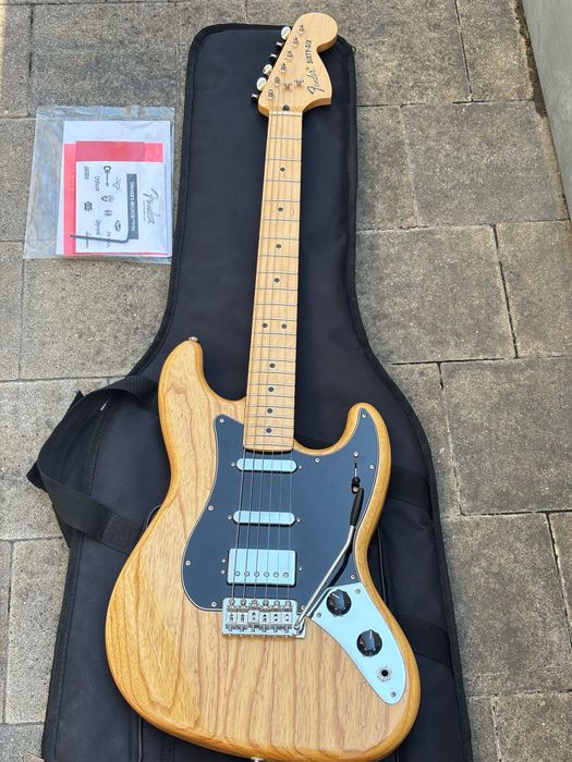 Fender Alternate Reality Series Sixty-Six Jazzbass Natural Nie Stratocaster Telecaster Jesion