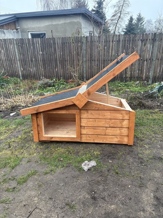 Buda dla psa ocieplana,z otwieranym dachem,impregnowana