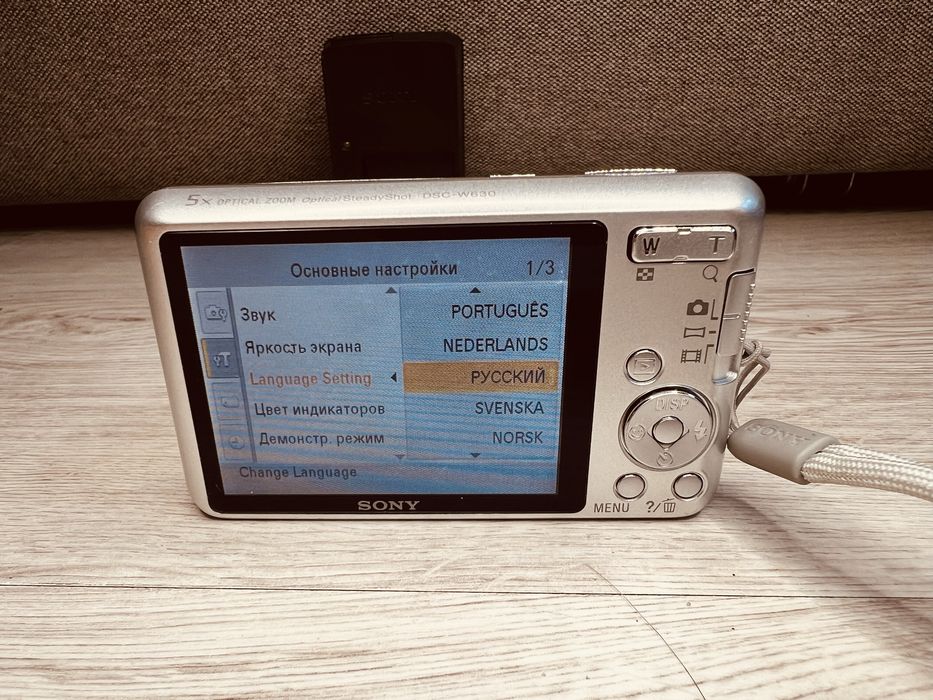 Цифровой фотоаппарат sony steadyshot dsc-w630 +чехол