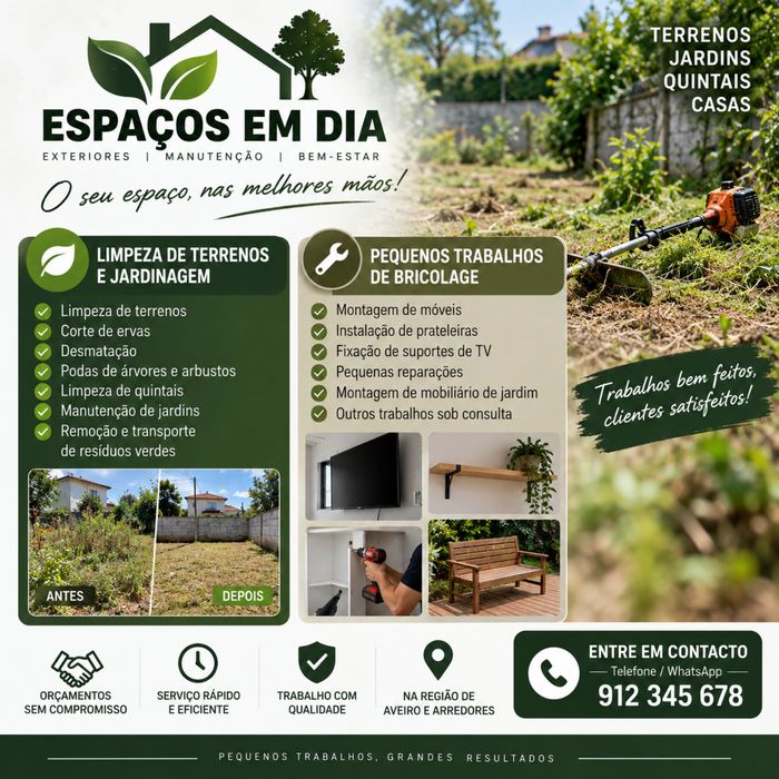 Limpeza de Terrenos e Jardinagem | Bricolage