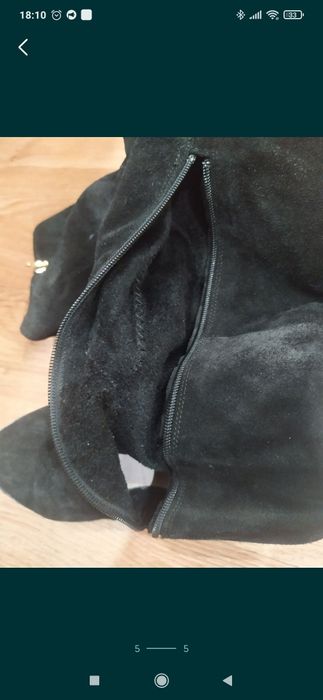 Сапоги замшевые демисезонные