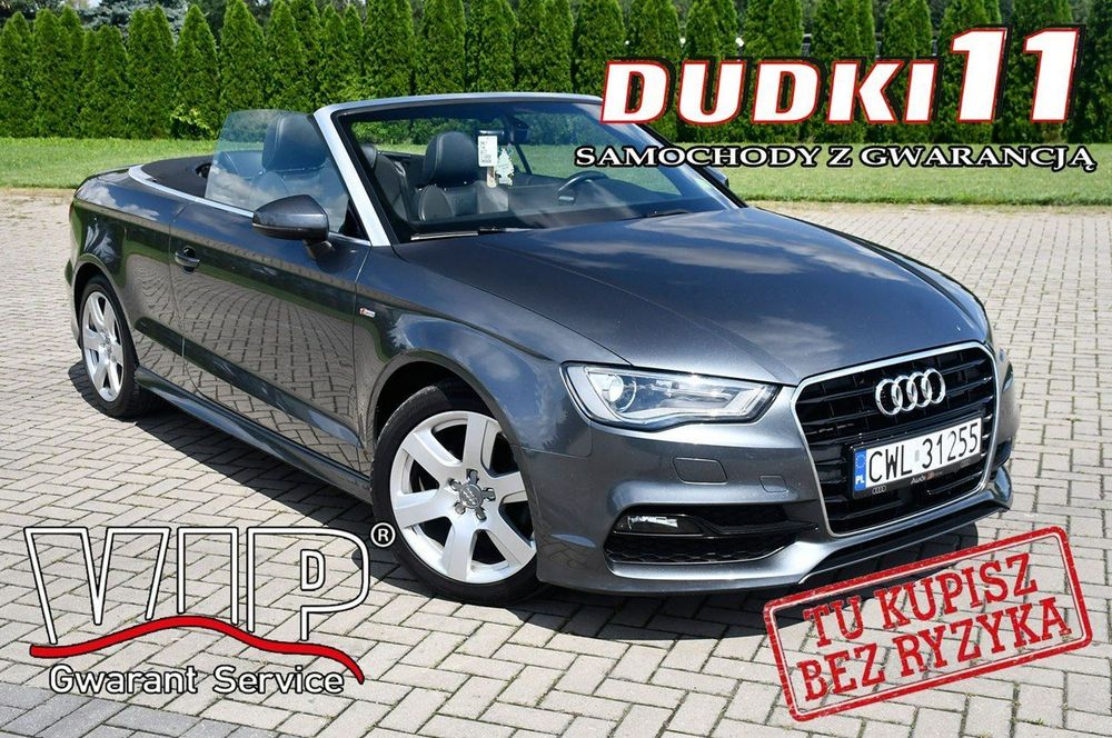Audi A3 Cabrio 1,6tdi Cabrio,S-line.SKóry.Xenony.Drive Select.Navigacja.Parktronic.OK