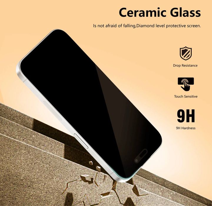 Захисне скло для айфон iphone  Casetori Ceramic 16ProMax/16Pro