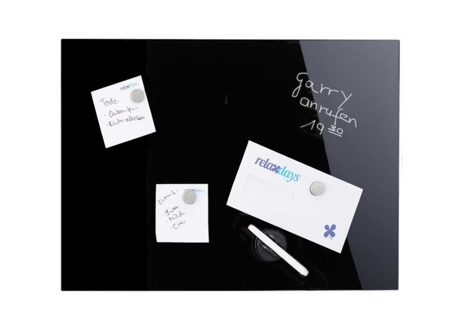 Tablica magnetyczna z czarnego szkła