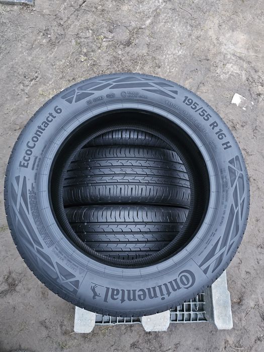4x opony letnie 195 55 r16 87H Continental EcoContact 6 Nowe 2025