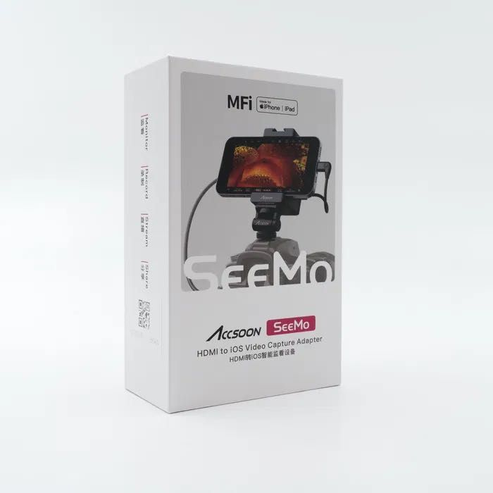 Accsoon SeeMo – Adaptador HDMI monitor iPhone/iPad novo com 2 baterias
