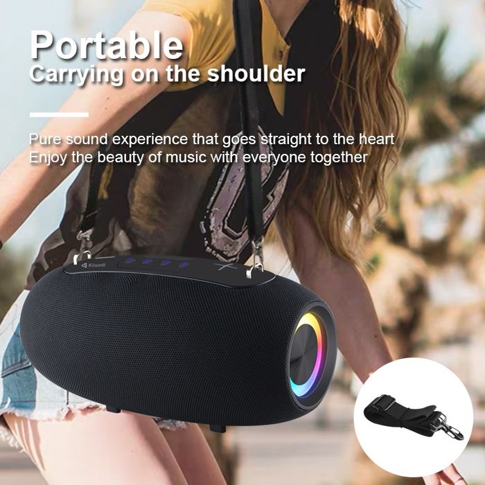 НОВА АКУСТИКА Kisonli K8 Bluetooth 5.3 + EDR, 50W, 8000mAh, USB//TF/BT