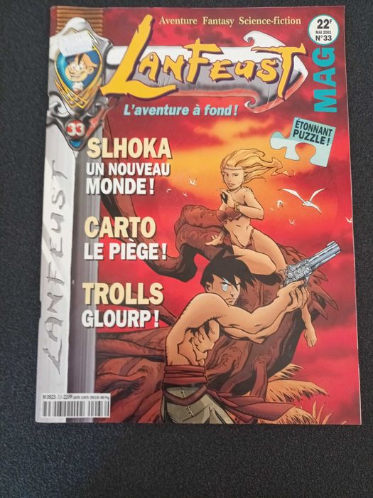 Lote de 4 revistas comics Lanfeust MAG  33-36 ano 2001 SOLEIL