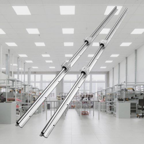 Vevor prowadnica liniowa sbr20 1500mm 2 szt aluminium stal węglowa
