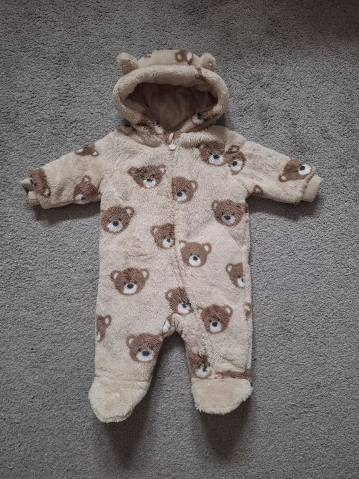Kombinezon miś misie c&a 62 niemowlęcy zimowy