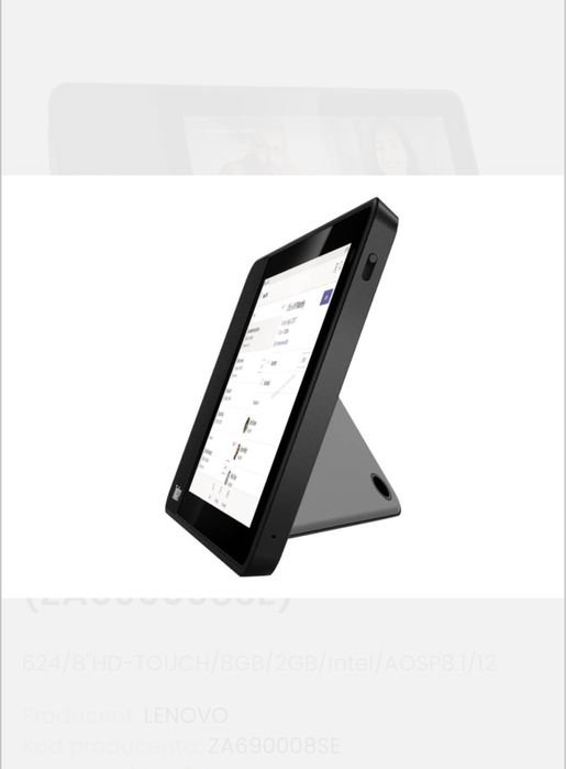 Tablet Lenovo ThinkSmart AIO View (ZA690008SE)/ 8 GB czarny