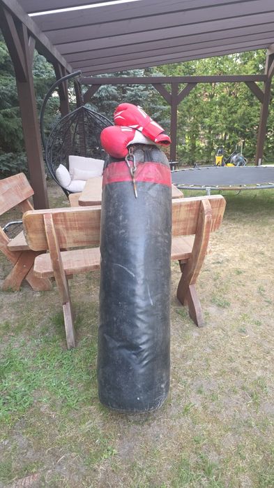 Worek bokserski plus rekawice