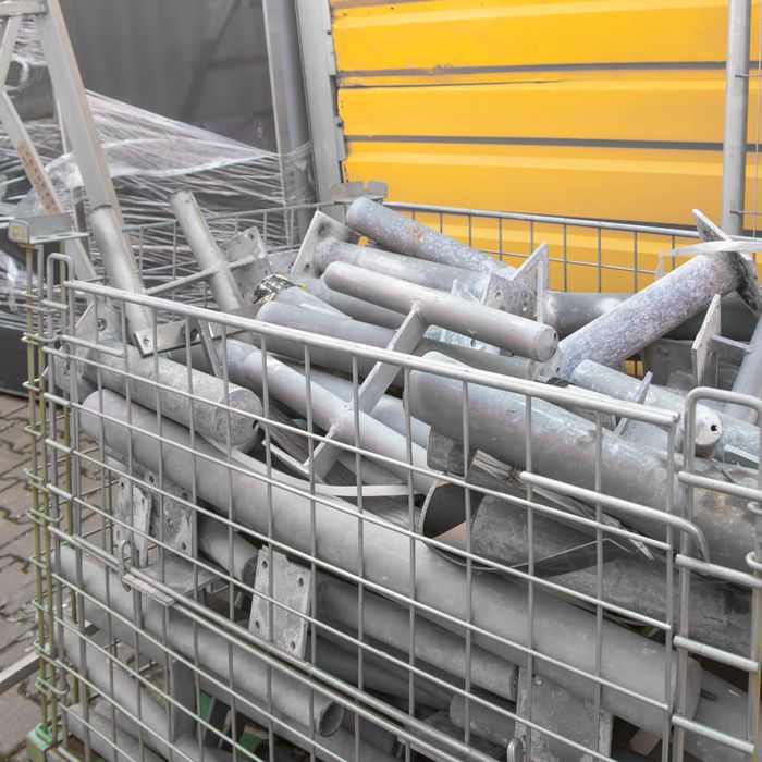 Słupek stalowy ochronny–zabezpieczenie dla magazynów-H- 42cm śr.7 cm