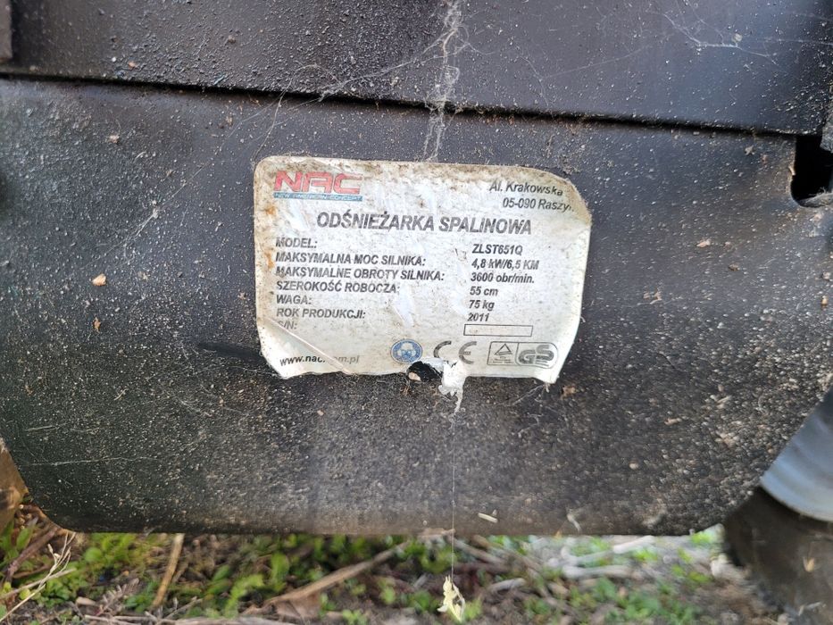 Odśnieżarka NAC , 6.5 KM , 55 cm