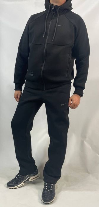 Мужской спортивный костюм Nike зимний теплый на флисе