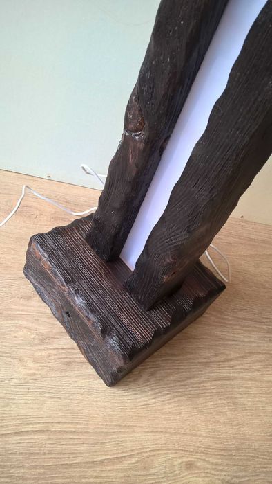 Lampa led rgb rustykalna stojąca na pilota