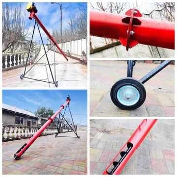 Шнековий навантажувач 219*7м, гвинтовий конвеєр, протруювач, погрузчик