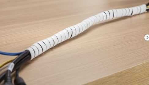 Spiral Cable Organizer/Protector – PC / TV / Others – Black64286174279554123
