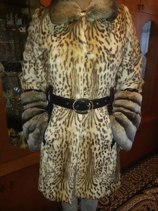 Шуба из козы и шиншилы!