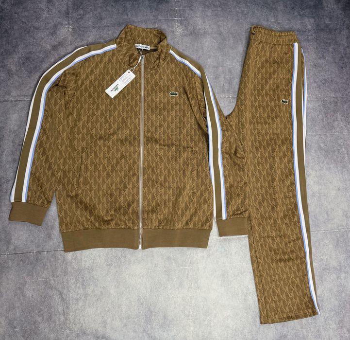 Костюм Lacoste Monogram Beige Coffe , Лакоста , M , L , XL