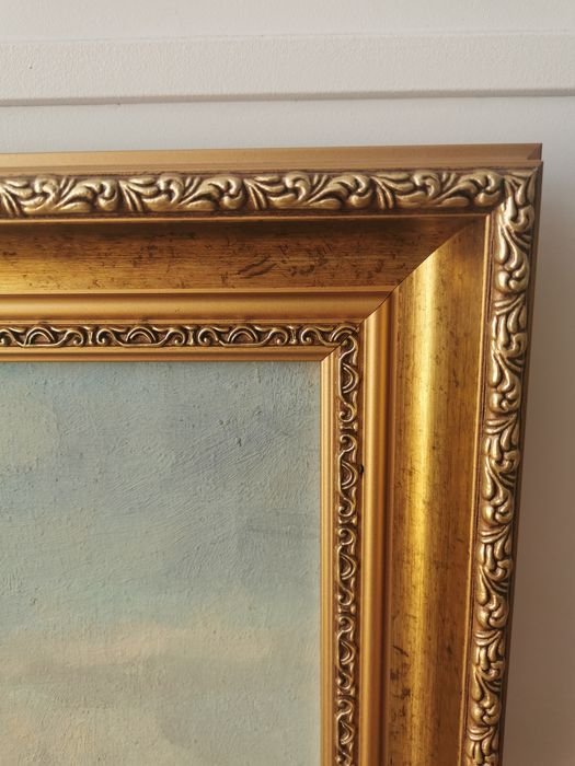 Obraz duży pejzaż z ramą