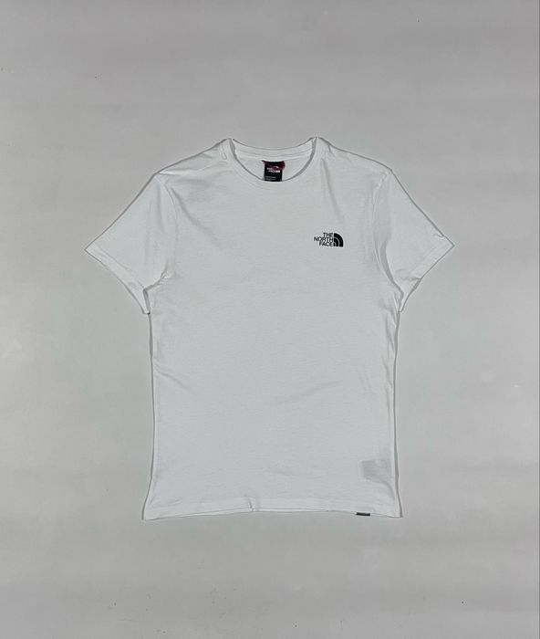 Біла футболка the north face big logo тнф норт фейс size s оригінал
