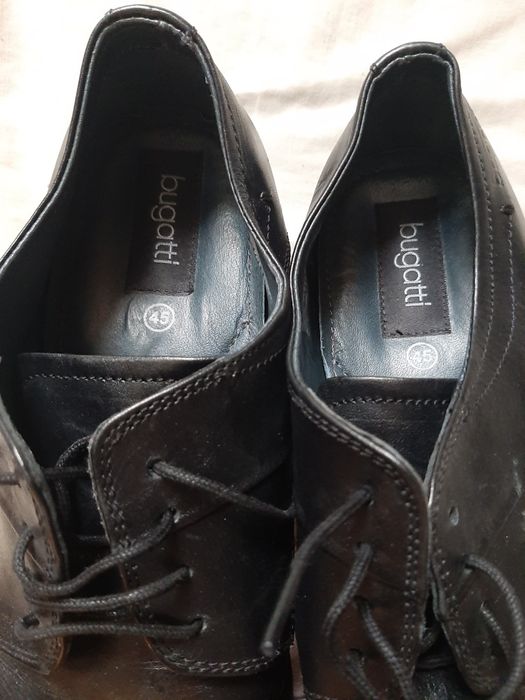 Pantofle męskie czarne bugatti
