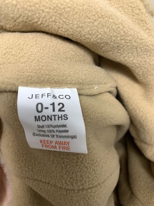 Дитяча зимова шапка з вушками бежева