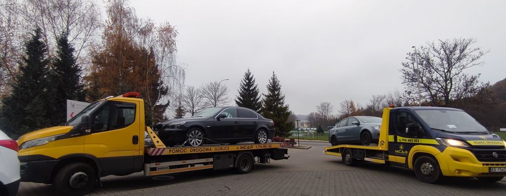 Pomoc Drogowa 24H Autolaweta Holowanie Dostawcze Ciężarowe Autobusy