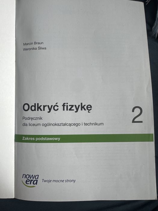 Odkryc fizyke 2 klasa technikum liceum