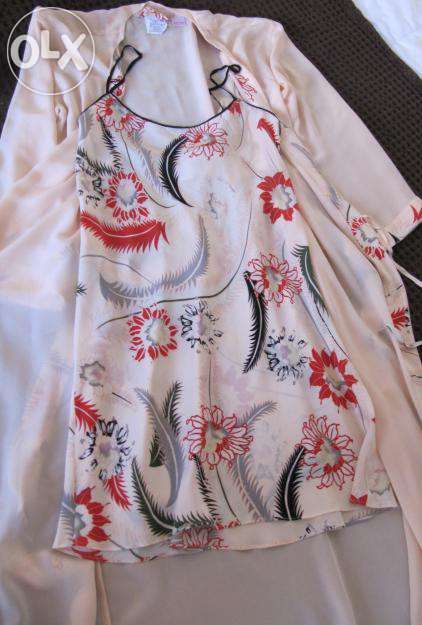 Roupão e Camisa 100% Seda Selvagem Calvin Klein