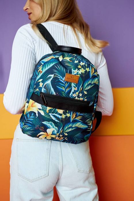 wzorzysty, miejski plecak damski - rovicky