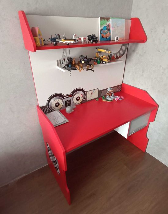 Дитяча Форсаж шафа ,стіл ,тумба, книж.шафа